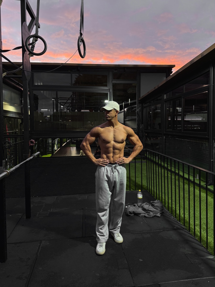 Ismael Rachidi entrenando al aire libre